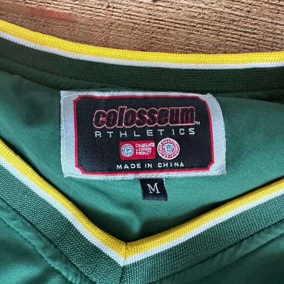 Colosseum Athletics Oregon Pullover Windbreaker Green/Yellow Size M - Picture 5 of 10